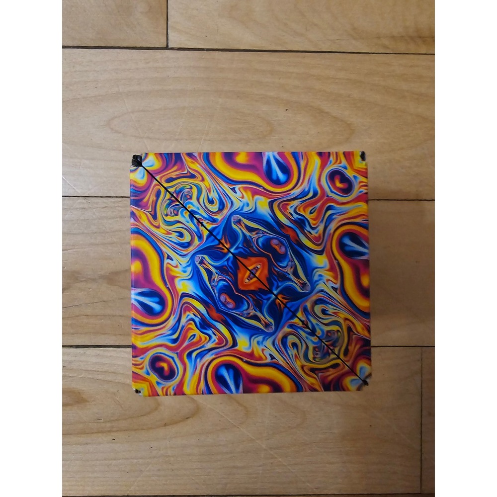 Shashibo Shape Shifting Box Magnetic Puzzle Toy Psychedelic Kaleidoscope Pattern